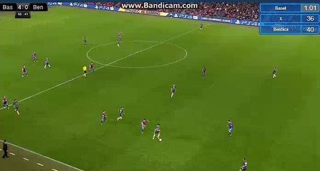 Dimitri Oberlin GOAL - Basel 4-0 SL Benfica  27.09.2017