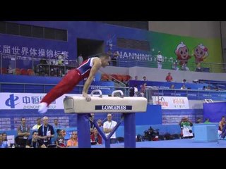 Danell Leyva - Pommel Horse - 2014 World Championships - Podium Training