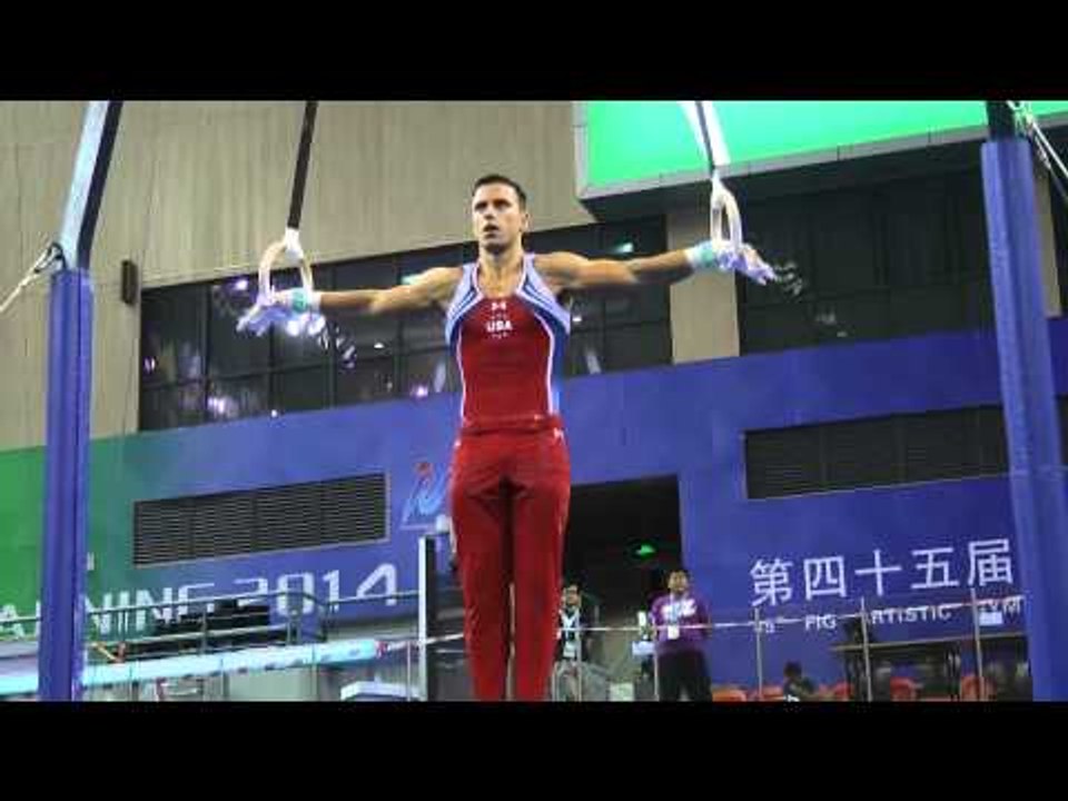 Jake Dalton - Still Rings - 2014 World Championships - Podium Training