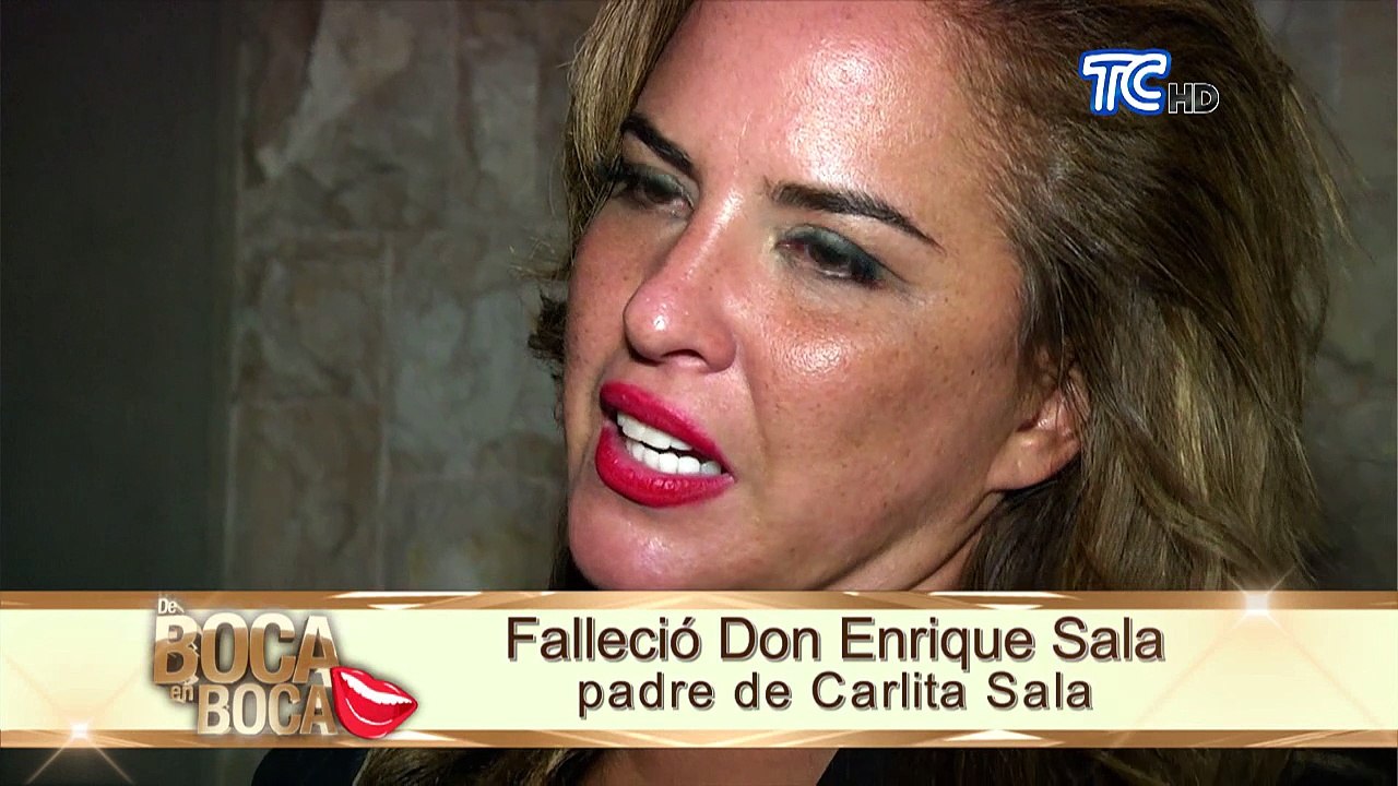 Carla Sala pasa duros momentos por la lamentable muerte de su padre