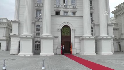 Davutoğlu Makedonya'da