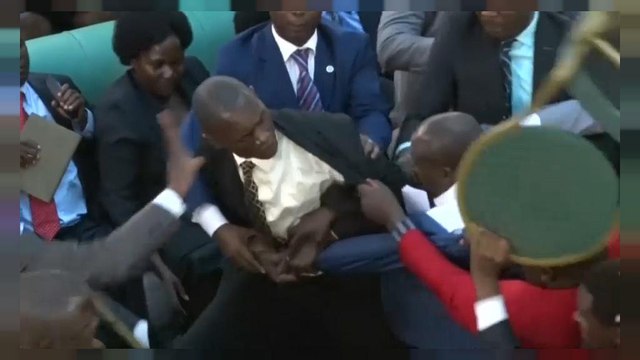 Драка в парламенте Уганды