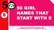 50 girl names that start with S - the best baby names - www.namesoftheworld.net