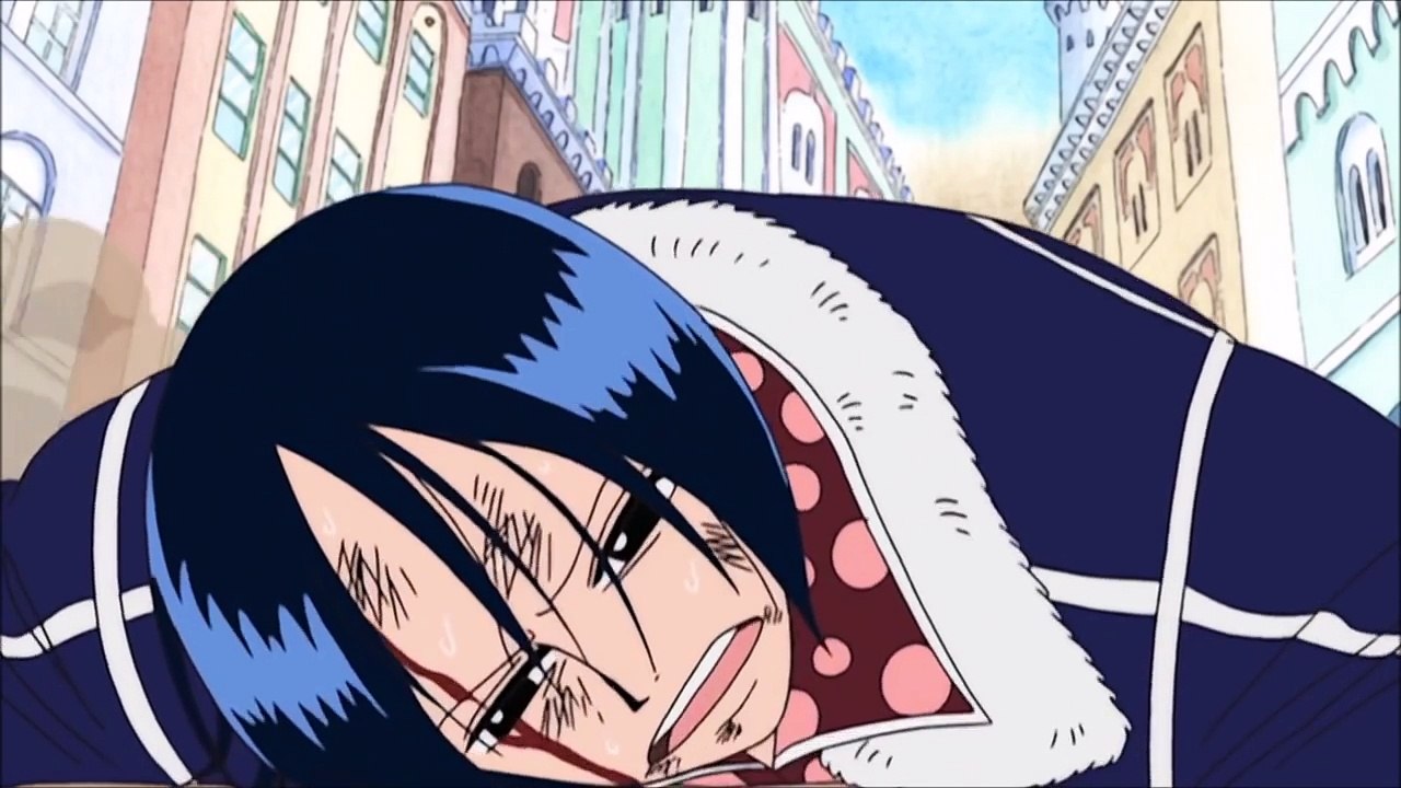 Robin asks King Cobra about the Poneglyph - Crocodiles speech to Tashigi #396