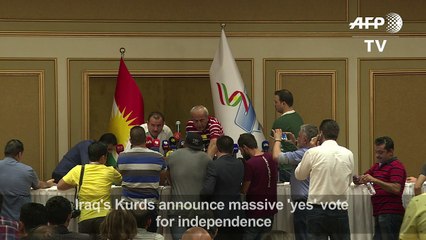 Massive 'yes' vote in Iraqi Kurd independence referendum
