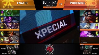 FNC vs P1 2017 Rift Rivals Day 1 | NA vs. EU LOL Esports | Fnatic vs Phoenix1