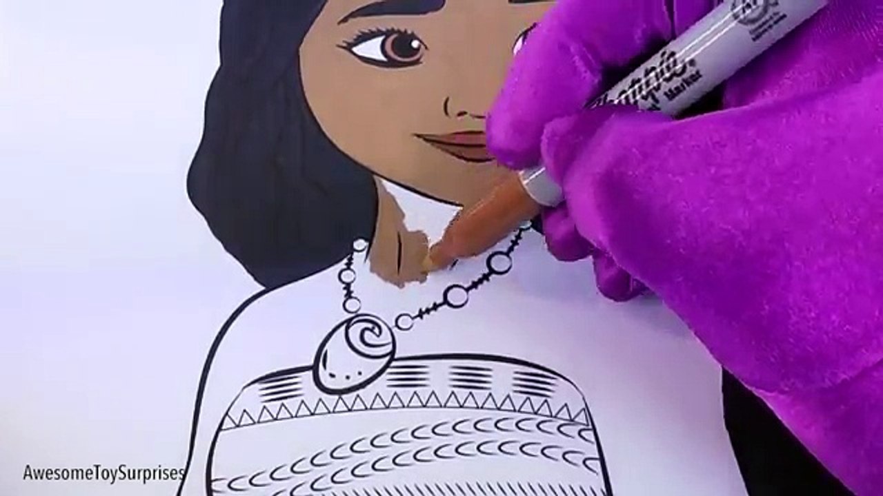 Moana Speed Coloring Page! Fun Coloring Activity for Kids Toddlers Children