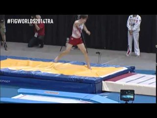 Austin Nacey - Pass 1 - Tumbling - 2014 World T&T Championships - Qualifications