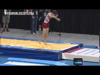 Austin Nacey - Pass 2 - Tumbling - 2014 World T&T Championships - Qualifications