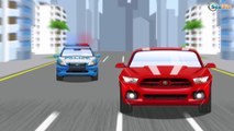 Voiture de Police pour bébés - Dessin animé pour les enfants - Vidéo Éducative de Voitures