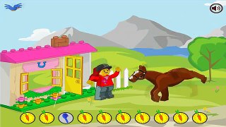 LEGO Juniors Pony Race Fire Truck Лего Юниор сборник игр Пони Заправка и Пожарники Игровой мультик