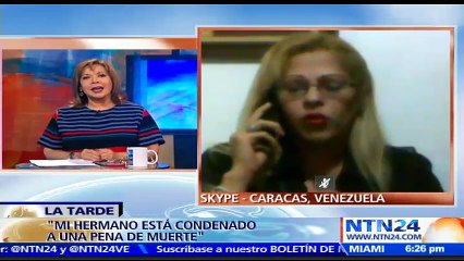 "En Venezuela se aplica la pena de muerte de una manera silenciosa": Mariana Ortega, hermana del preso político Efraín O