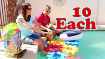 Swimming Pool Family Fun Game Gross Toy   Little Tikes Giant Waffle Blocks Carnival Fun