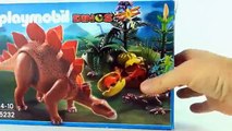 Playmobil Dinos Stegosaurus Dinosaur (5232) Toy unboxing Jurassic Dinosaur