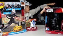 Star Wars Force Awakens: R2-D2 Bop It Game, Darth Vader Voice Changer Helmet & Inquisitor Lightsaber