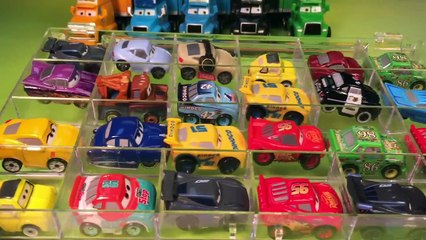 下载视频: Lightning mcqueen jackson storm cruz ramirez mater mini disney pixar cars 3 racers learn c