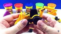 Play Doh CAT Mini Machines Trors Caterpillar Bull Dozer Backhoe Dump Truck Wheel Loader