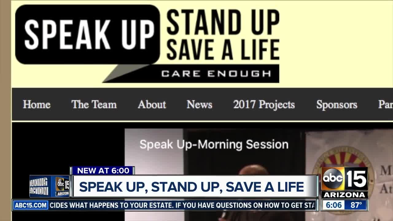 Speak Up, Stand Up, Save a Life aimed to stop teen suicides