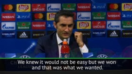 Barcelona win most important, not the performance - Valverde