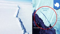 Mega iceberg breaks up with Antarctica