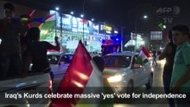 Iraq's Kurds celebrate 'yes' indepence referendum vote