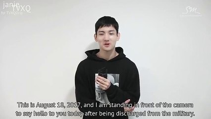 [ENG SUB] TVXQ Changmin's Special Message 170818
