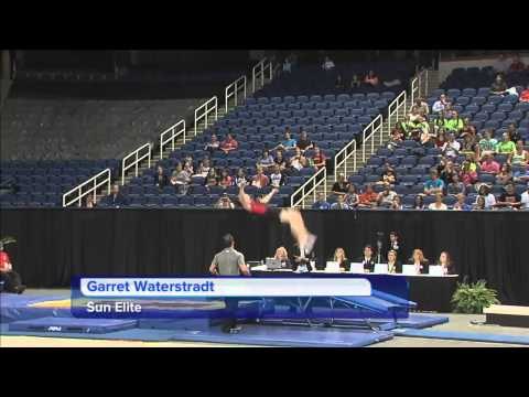 Garret Waterstradt - Double Mini - Pass 1 - 2015 USA Gymnastics Championships