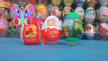 Huevos sorpresa Angry birds, huevo sorpresa El viaje de Arlo gran dinosaurio de Disney y kinder joy