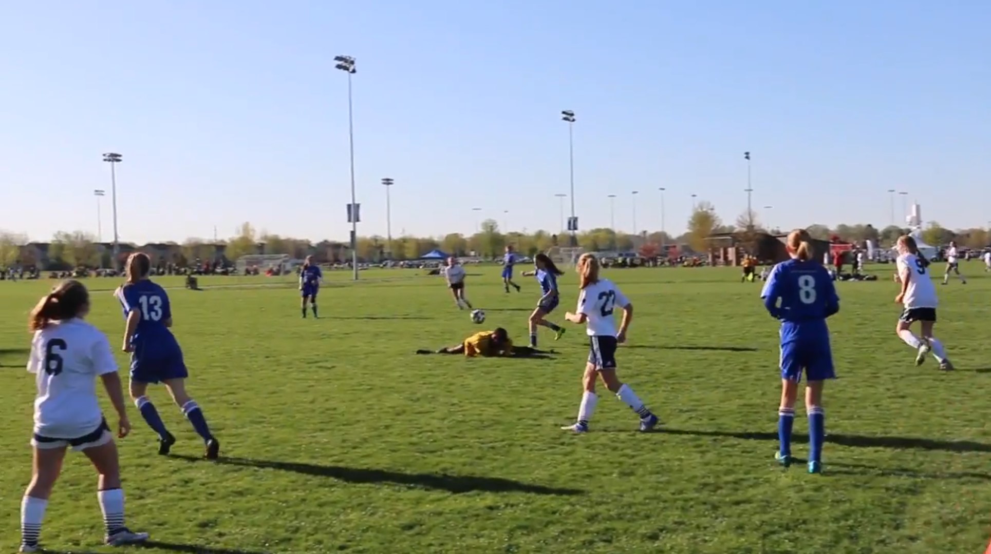 Soccer Referee Does The Splits In The Middle Of Field