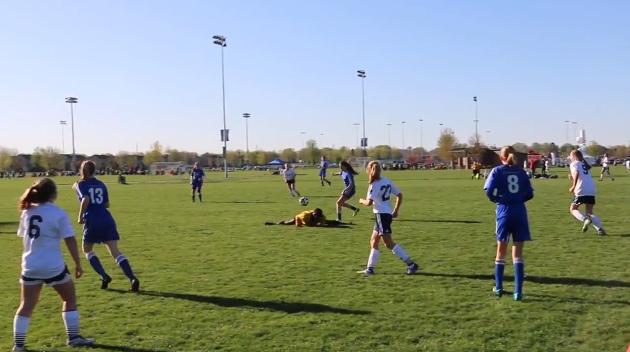 Soccer Referee Does The Splits In The Middle Of Field