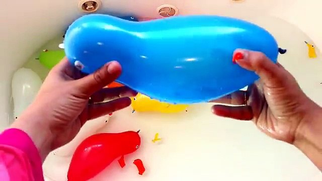Learn COLORS by POPPING BIRD Shaped Water Filled BALLOONS-Preschool Learning Fun- Kids Z Fun
