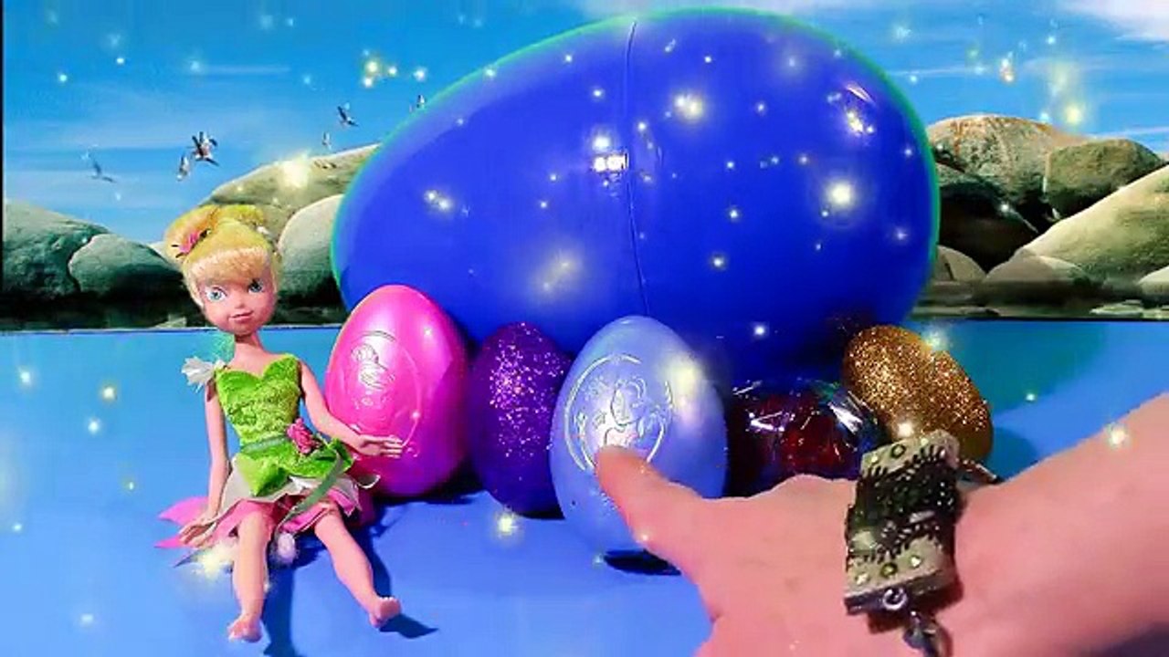 Disney BIGGEST EGG SURPRISE Jake and the NeverLand Pirates Toy Tinkerbell Tink Hook Jake Izzy Cubby
