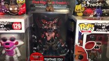 Five Nights at Freddys Series 2 Nightmare Foxy Figure, Funtime Foxy Pop Unboxing & Blind Bag Toys