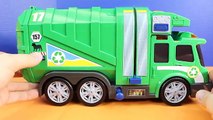 Fast Lane Action Wheels Garbage Dump Truck With Imaginext Batman & Robin Taking Out Joker Trash