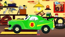 Red Race Cars & Sports Car with Cars Friends | Service & Emergency Vehicles Cartoons for children