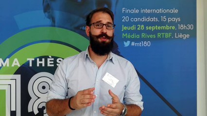 Thomas Abbate (Belgique) explique sa thèse en moins d'une minute