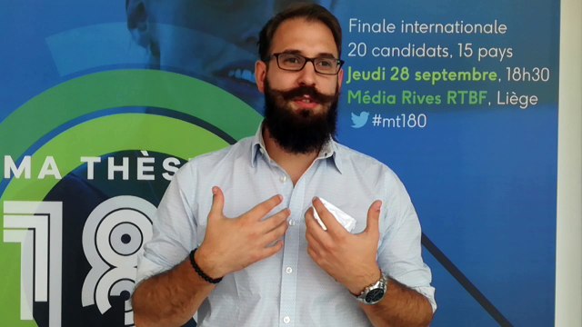 Thomas Abbate (Belgique) explique l'intérêt du concours Ma thèse en 180 secondes