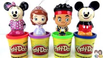 Learn Colors with Disney Jr. Clubhouse Christmas Ornaments with Playdoh Toy Surprises / TUYC Jr.