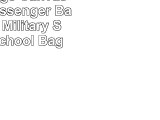 Mens Vintage Canvas Leather Messenger Bag Satchel Military Shoulder School Bag