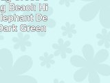 Long Hip Bag Cross Shoulder Bag Beach Hippie Bag Elephant Designsolid Dark Green