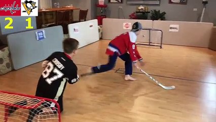 Kids HocKey - Knee Hockey NHL Playoffs Alexander Ovechkin vs Sidney Crosby Winner takes on CBANKS