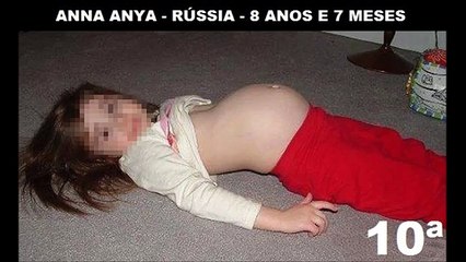 PREGNANT CHILDREN - THE 10 YOUNGER MOTHERS (TOP 10)