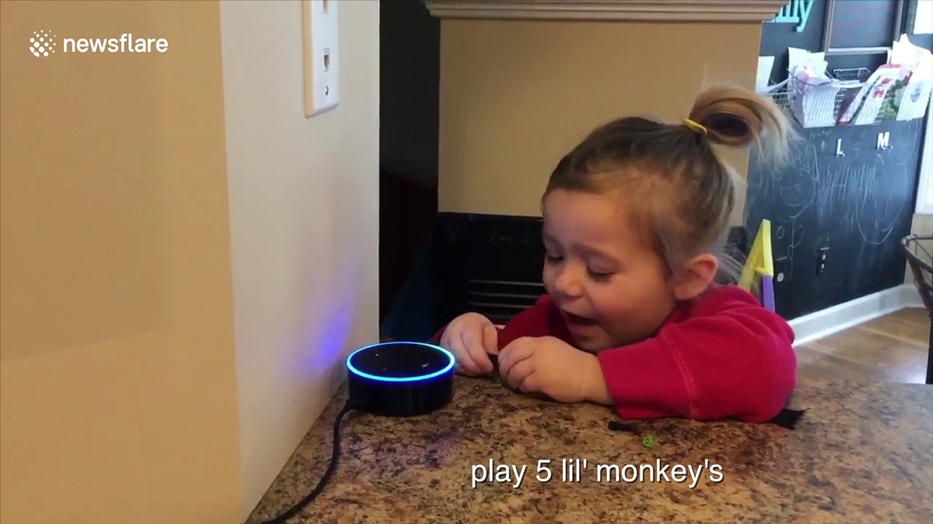 Toddler gets frustrated as Alexa doesn't understand her - video Dailymotion