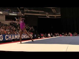 Jordan Chiles – Floor Exercise – 2015 P&G Championships – Jr. Women Day 1