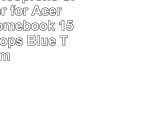 VanGoddy Neoprene Sleeve Cover for Acer Aspire  Chromebook 156inch Laptops Blue Trim