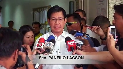 Lacson files raps vs Faeldon at the Ombudsman office