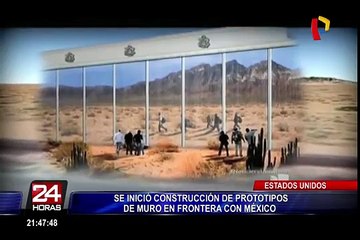 下载视频: EEUU: se inició construcción de prototipos de muro en frontera con México