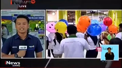 Puluhan Siswa Meriahkan HUT Ke-72 KAI di Stasiun Gambir