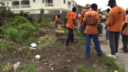 Saint-Martin: les travaux de nettoyage se poursuivent