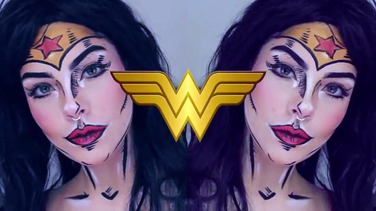 MAQUILLAJE DE MUJER MARAVILLA COMIC ♥ WONDER WOMAN MAKEUP TUTORIAL